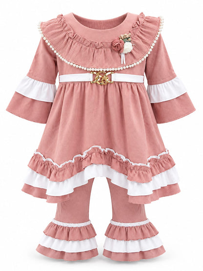 Girls 2-Piece Frock Style Set – Elegant Party Wear Dress